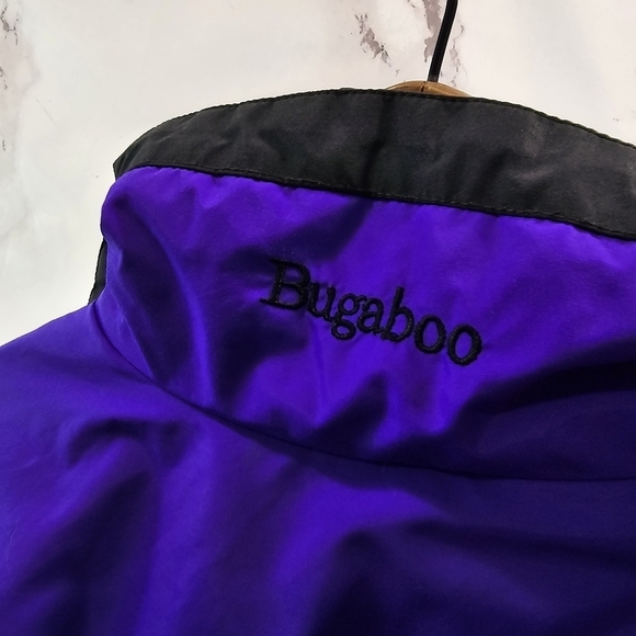 Columbia Jacket Womens Large Vtg 90s Purple Blue Windbreaker Ski Shell Bugaboo - Picture 6 of 11